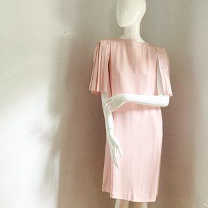 Vintage Lizzy & Johnny by Lucero Mid-Length Tapered Crepe Dress, Womens Size L